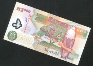 Ein 1000-Kwacha-Schein (rund 0,17 Euro). (Quelle: Angela Richter)
