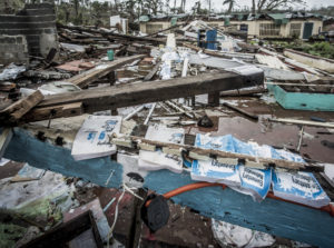 Vom Taifun Haiyan zerstörte Grundschule auf der Insel Samar. (Quelle: Jakob Studnar)
