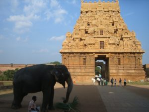 Der Brihadiswara-Tempel in Thanjavur. (Quelle: Susanne Kehr)