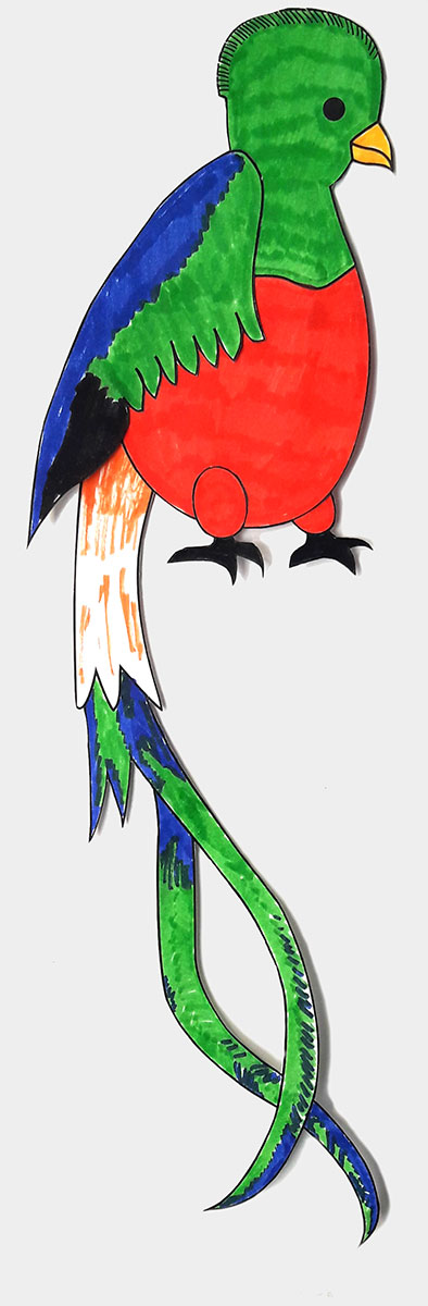 Quetzal, Nationalvogel Guatemalas. (Quelle: Angela Richter)