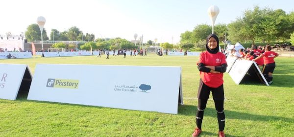 Anis in Doha bei der Straßenkinder-WM (Quelle: Kindernothilfepartner)